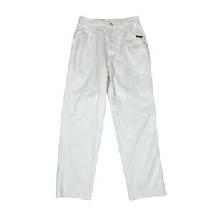 Vintage Rockies High Rise Jeans Junior's 11/12 Long White Denim Bareback Western